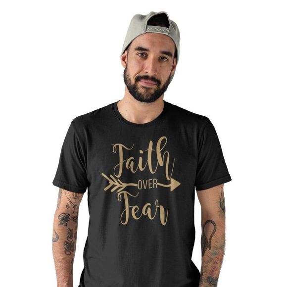 Teecart Faith Over Fear T-Shirt - Picture 3 of 4